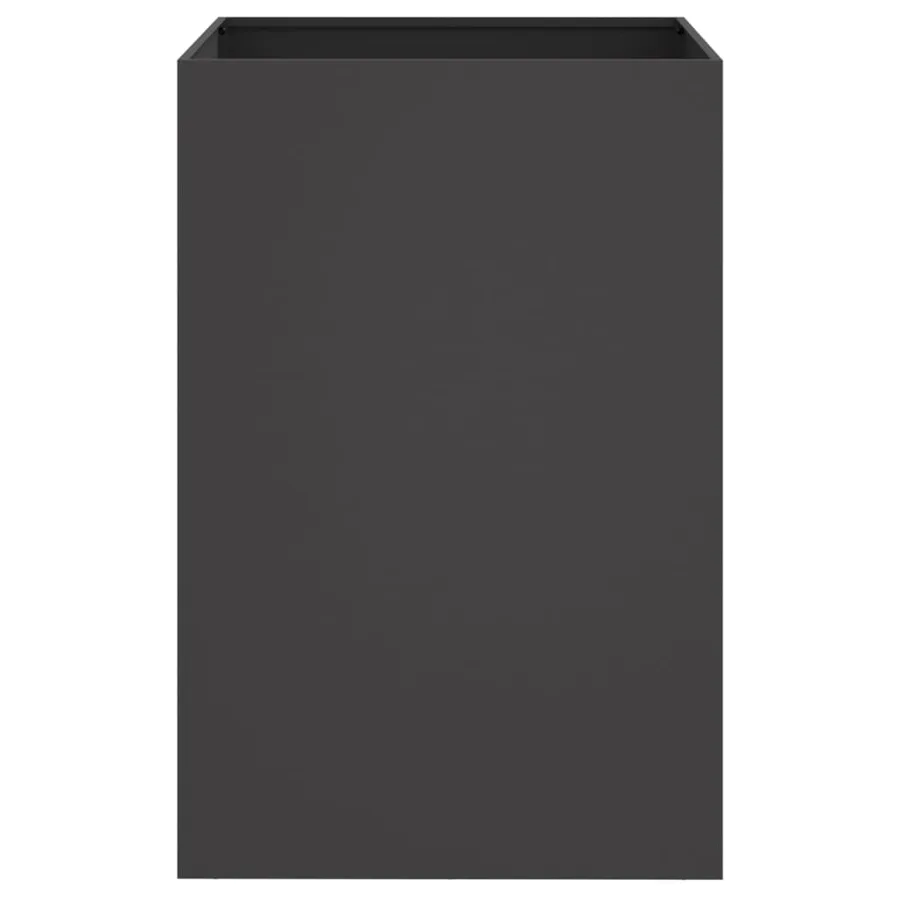 Jardinière noir 52x48x75 cm acier - 4