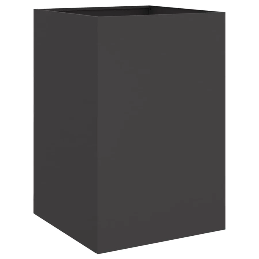 Jardinière noir 52x48x75 cm acier - 6