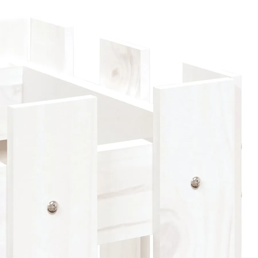 Lit surélevé de jardin design de clôture 100x30x30cm pin massif - 7