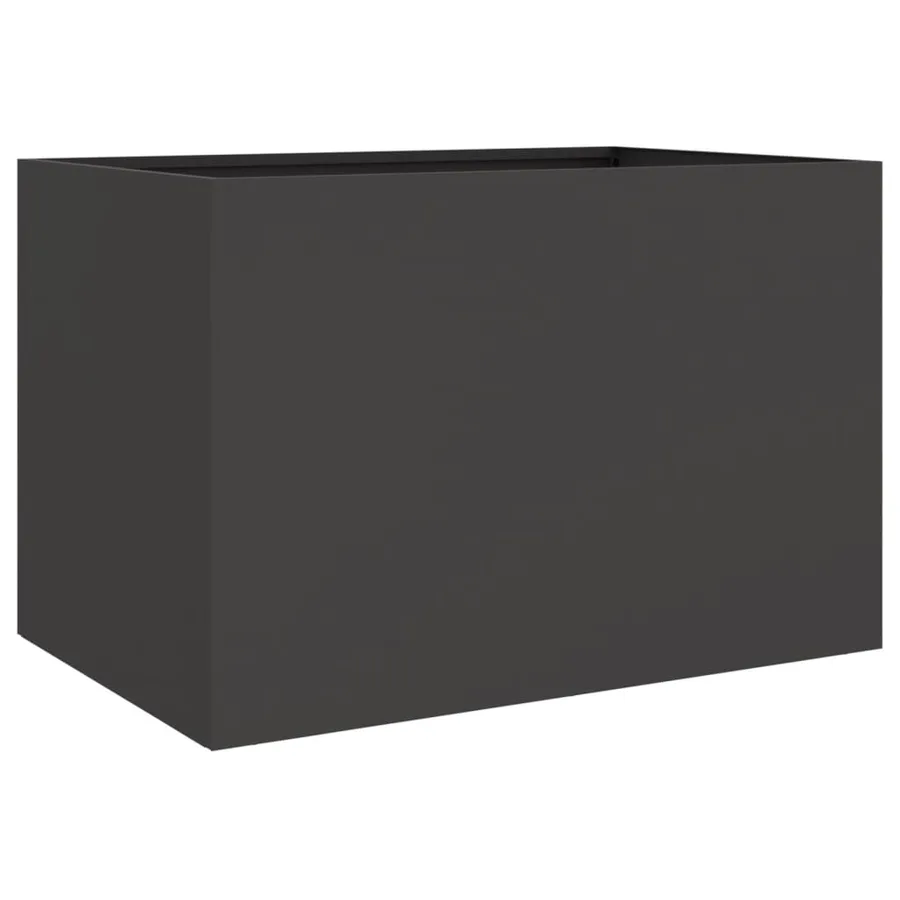 Jardinière noir 62x40x39 cm acier - 2