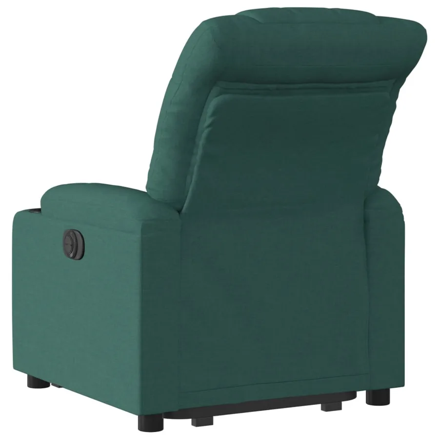 Fauteuil inclinable électrique vert foncé tissu - 5