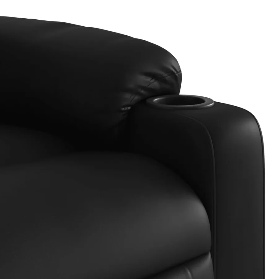 Fauteuil inclinable Noir Similicuir - 11