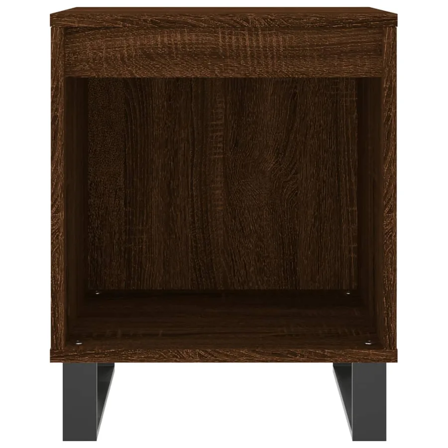 Tables de chevet 2 pcs chêne marron 40x35x50 cm bois ingénierie - 5