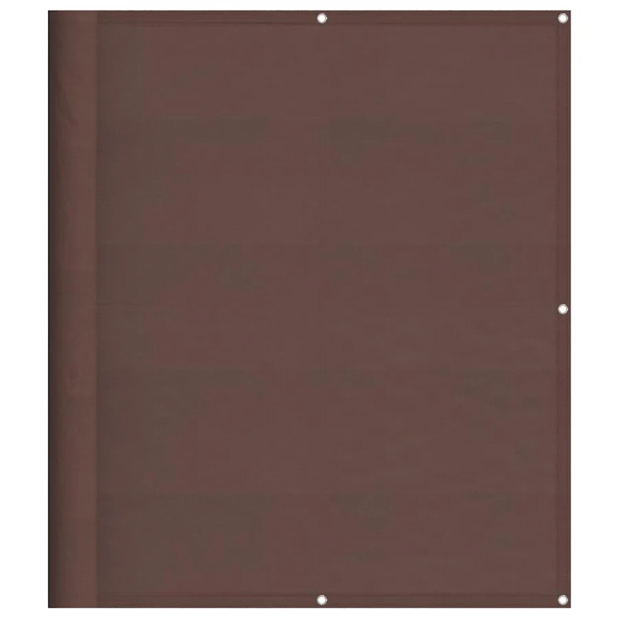 Écran de balcon marron 120x700 cm 100% polyester oxford - 2