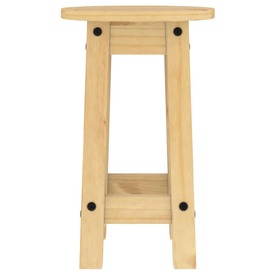 Tabourets de bar lot de 2 bois massif de pin - 6