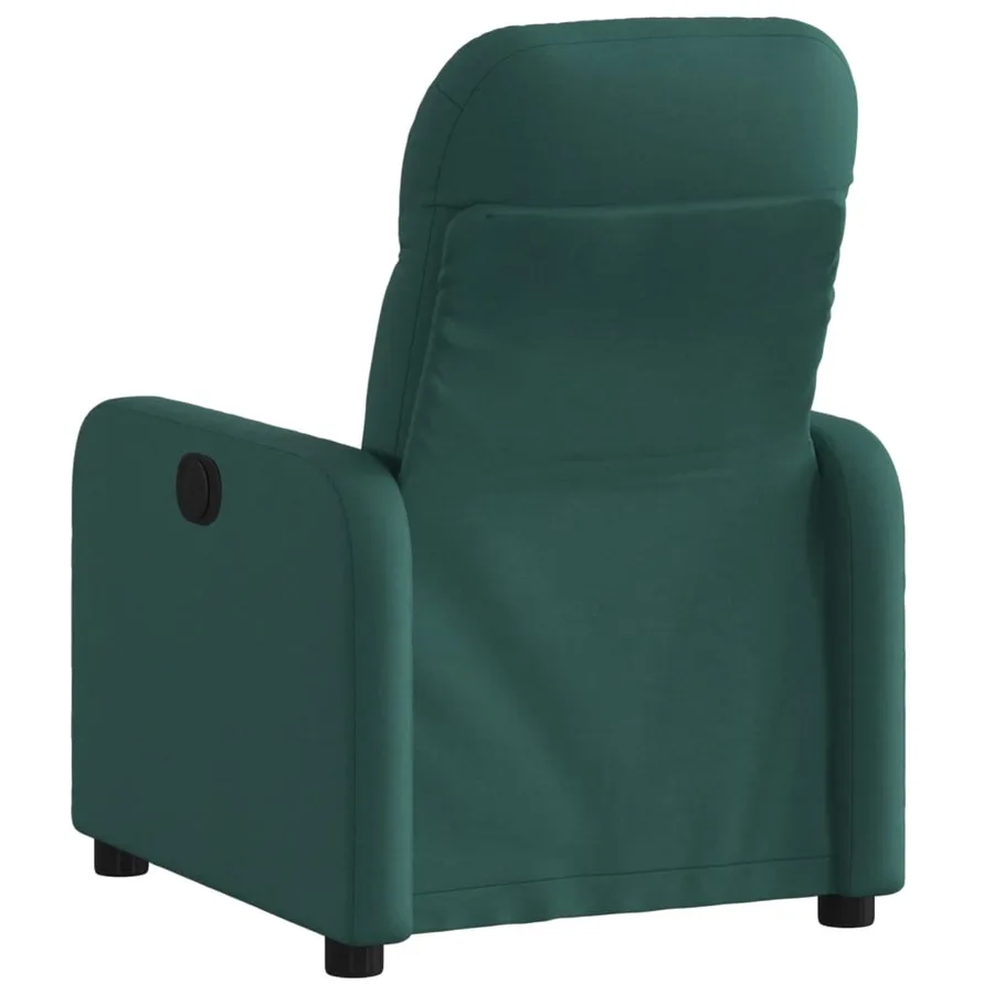 Fauteuil inclinable Vert foncé Tissu - 3