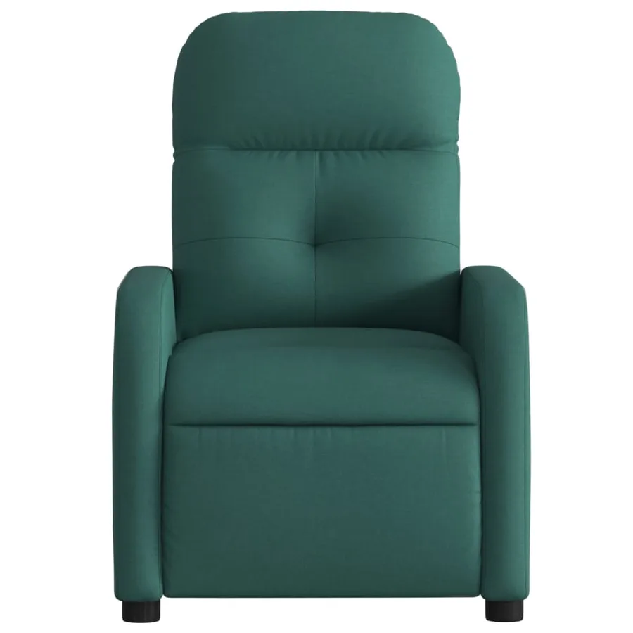 Fauteuil inclinable Vert foncé Tissu - 6