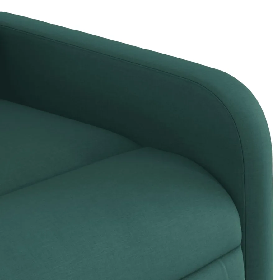 Fauteuil inclinable Vert foncé Tissu - 8
