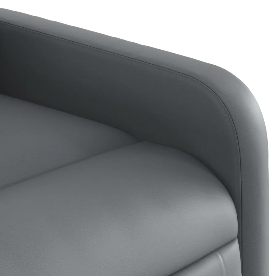 Fauteuil de massage inclinable Gris Similicuir - 9