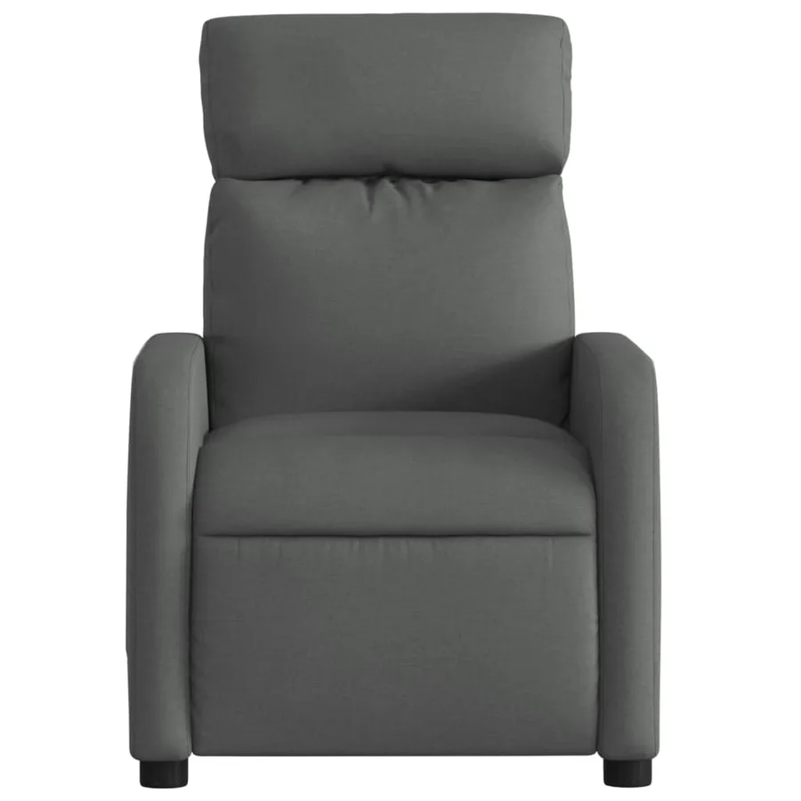 Fauteuil inclinable Gris foncé Tissu - 6
