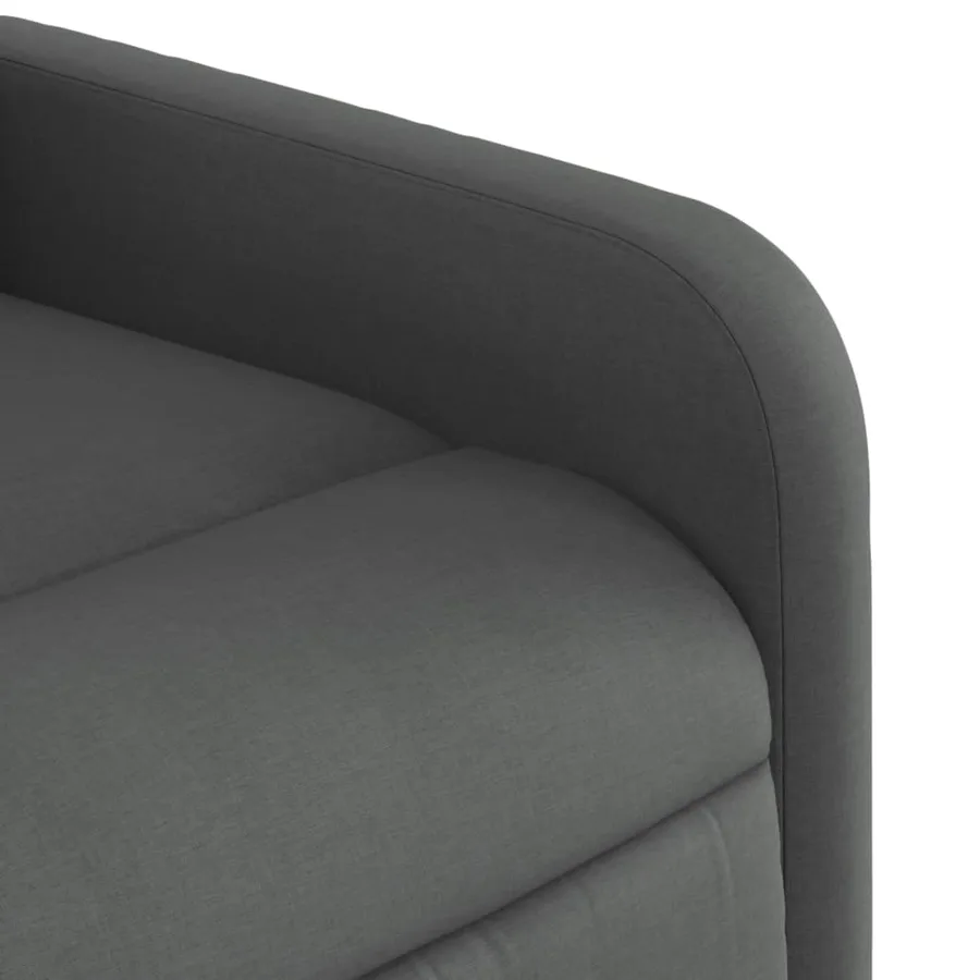 Fauteuil inclinable Gris foncé Tissu - 8
