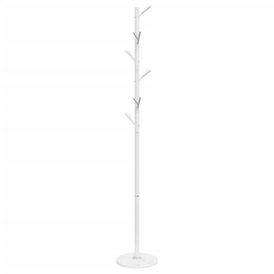 Porte-manteau blanc 175 cm fer enduit de poudre - 5