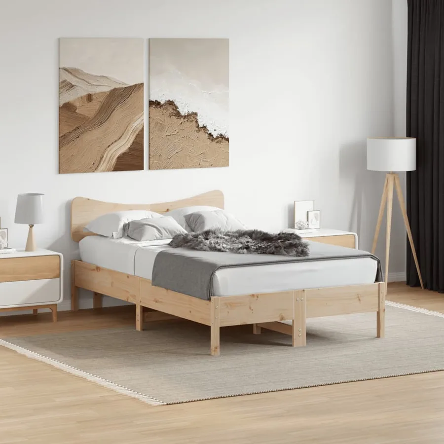 Tête de lit 135 cm bois massif de pin - 3