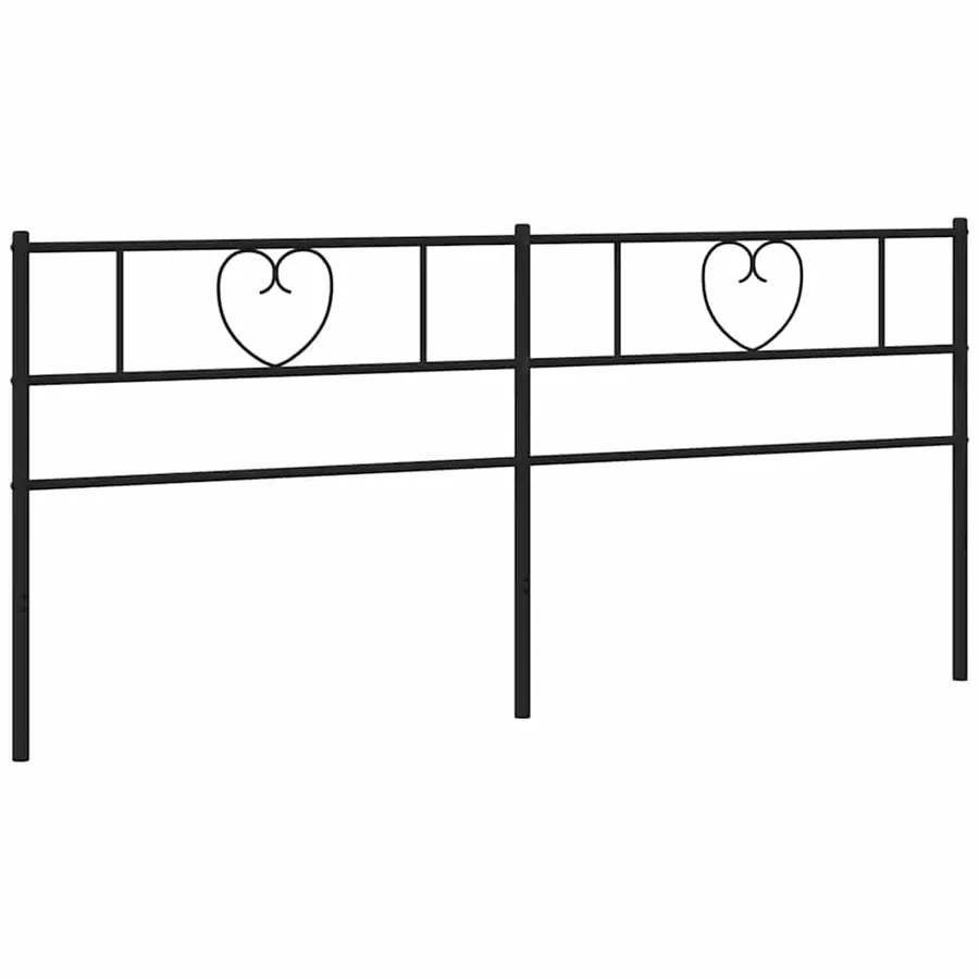 Tête de lit de remplacement métal noir 193 cm - 2