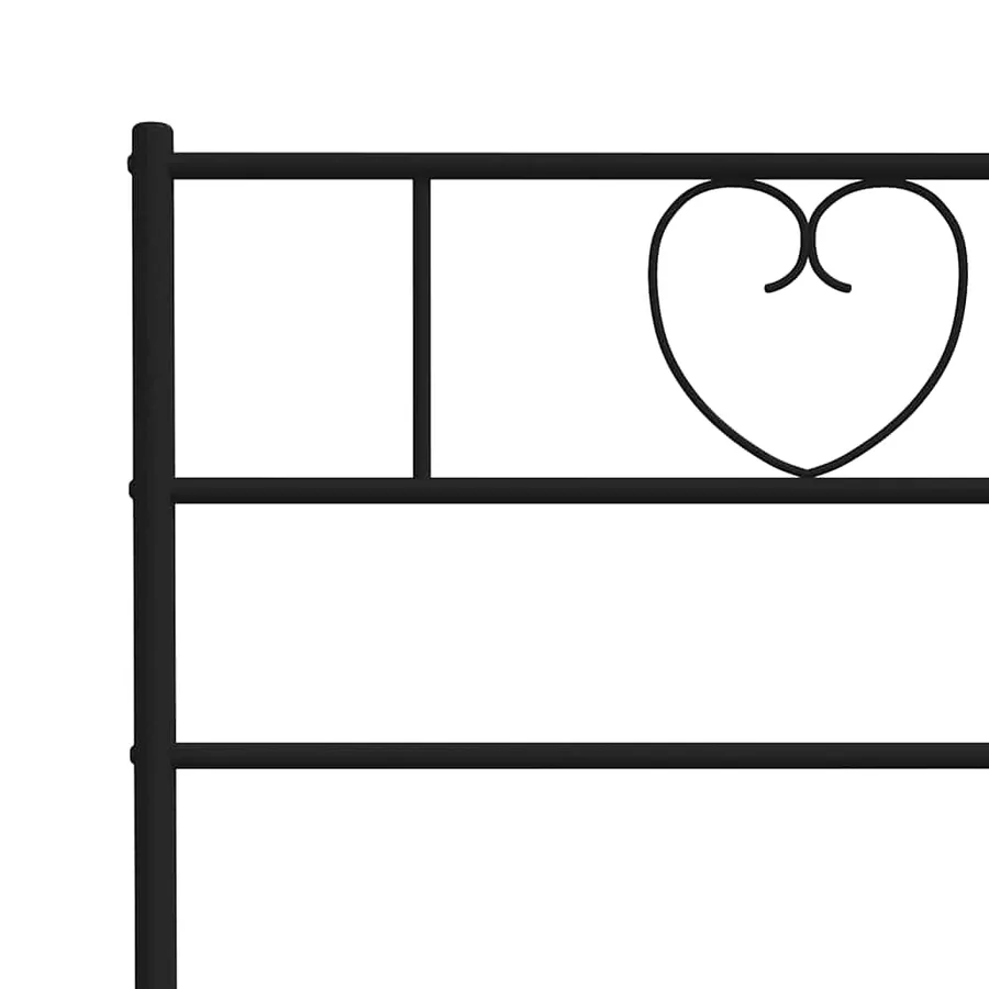 Tête de lit de remplacement métal noir 193 cm - 6