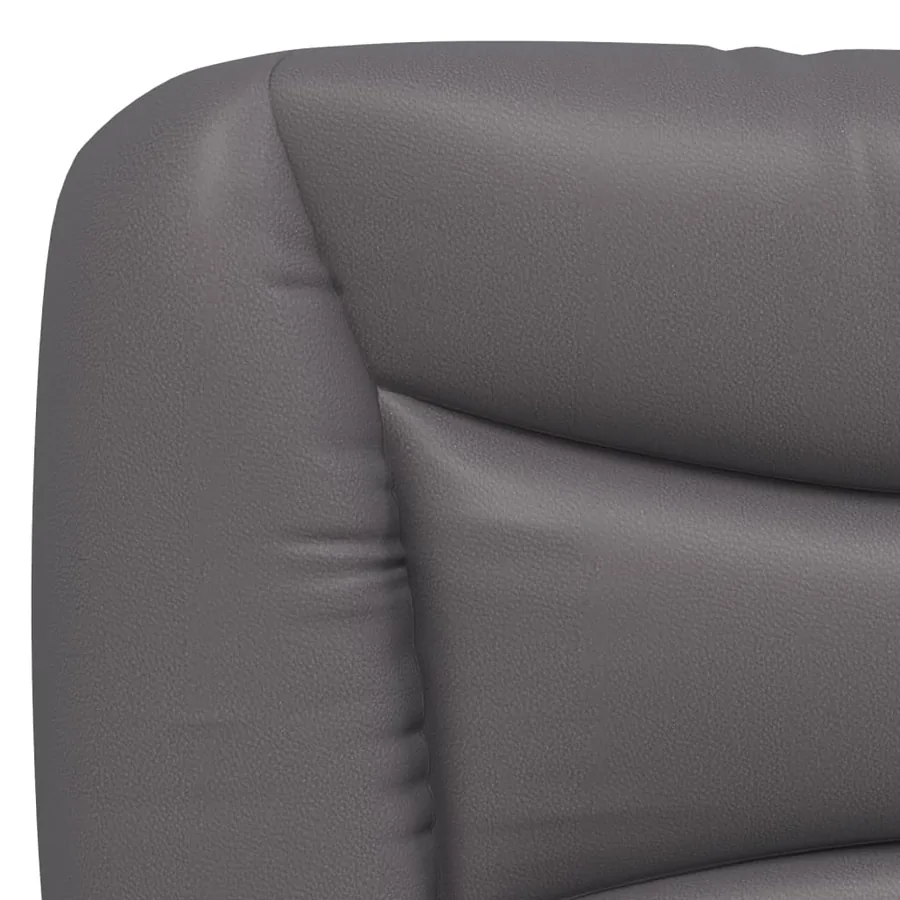 Coussin de tête de lit Hvar gris 160 cm similicuir - 8