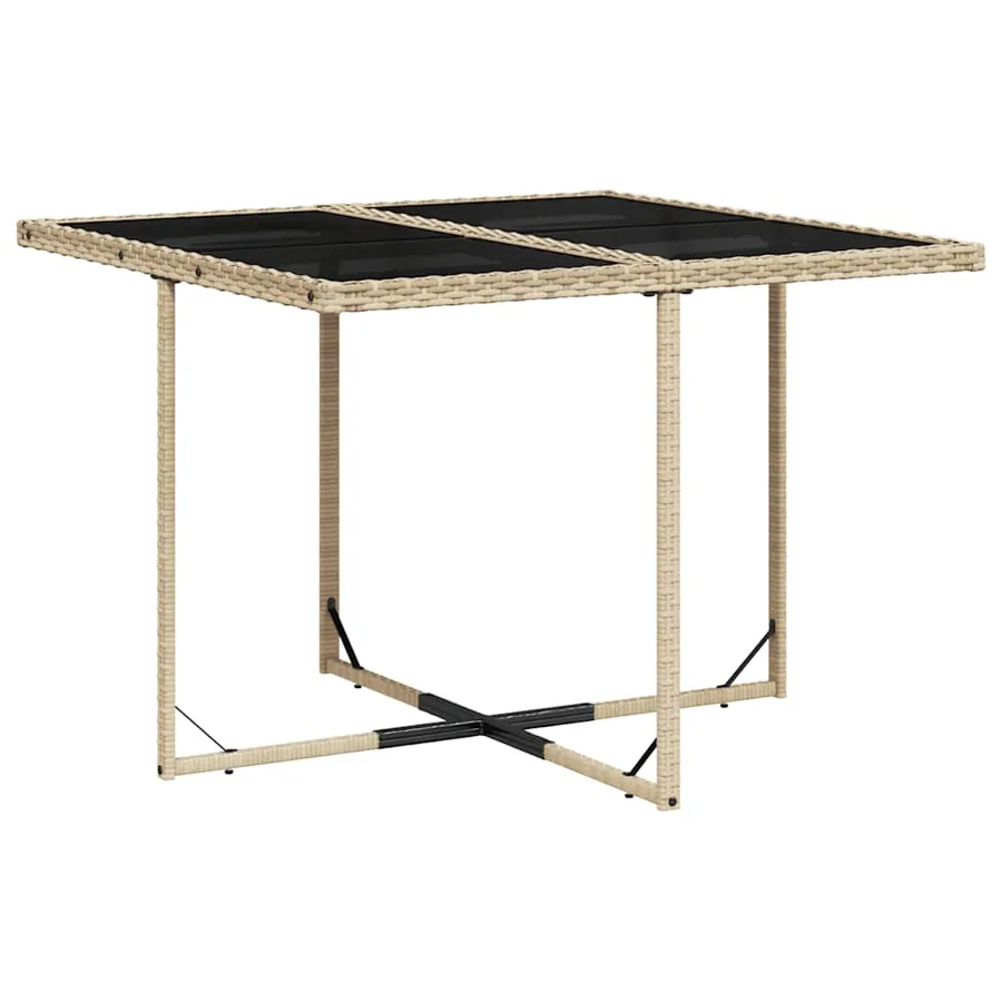 Ensemble à manger de jardin et coussins 9 pcs mélange beige - 3