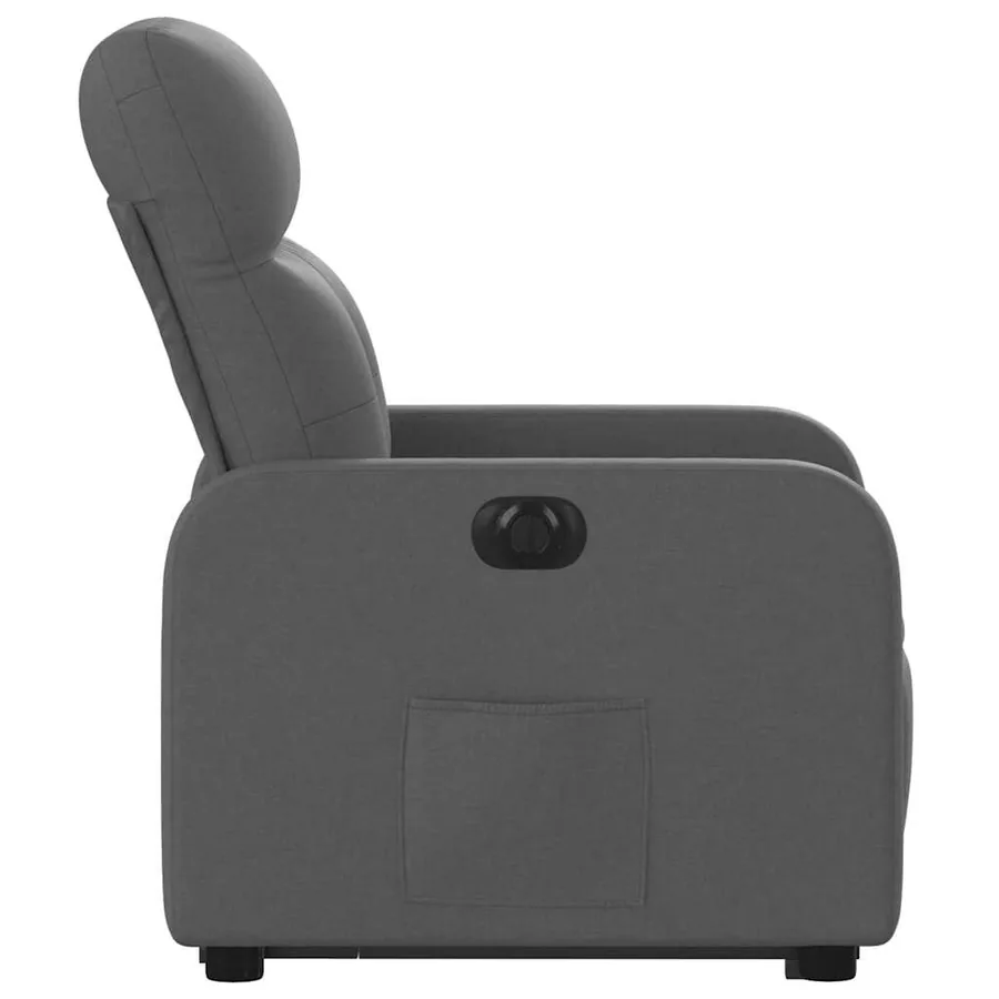 Fauteuil inclinable électrique gris foncé tissu - 10