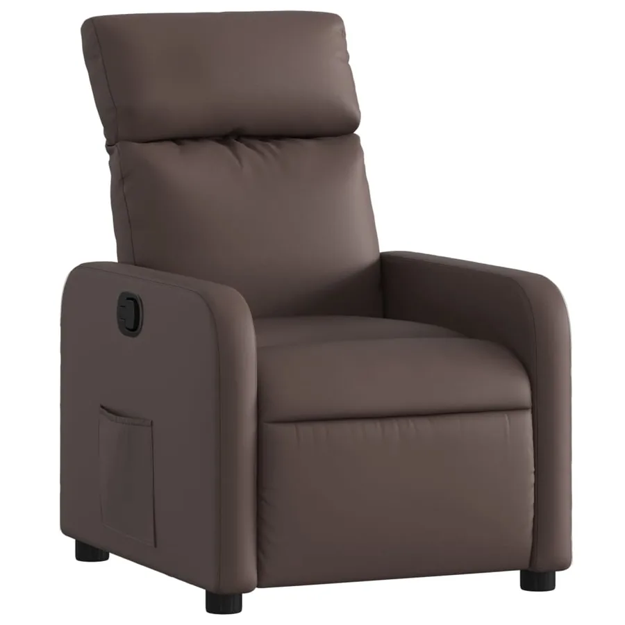 Fauteuil inclinable Marron Similicuir - 2