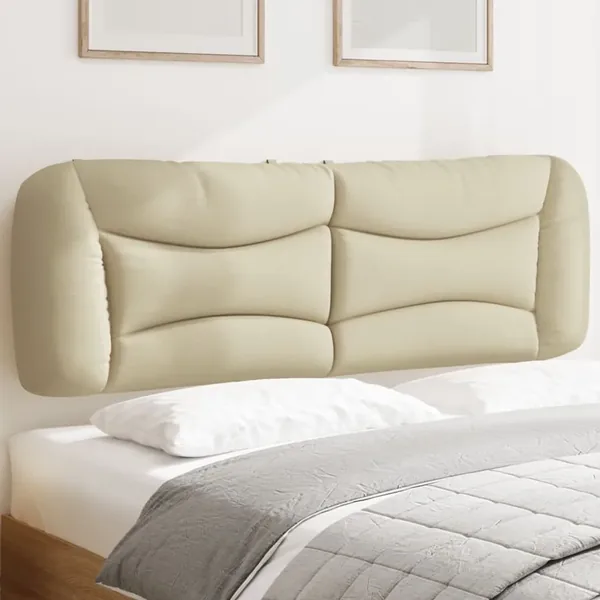 Coussin de tête de lit Hvar crème 160 cm tissu