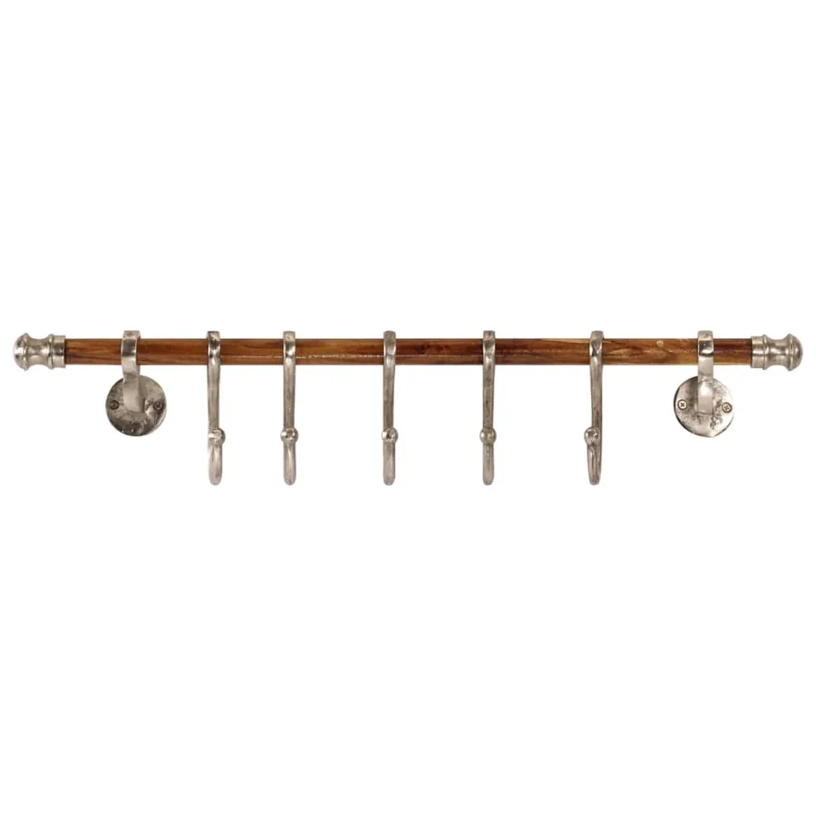 Porte-manteau mural 75x15 cm aluminium - 2