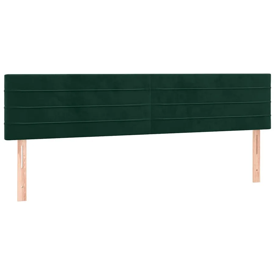 Têtes de lit Vert foncé 180x5x78/88 cm Velours - 2