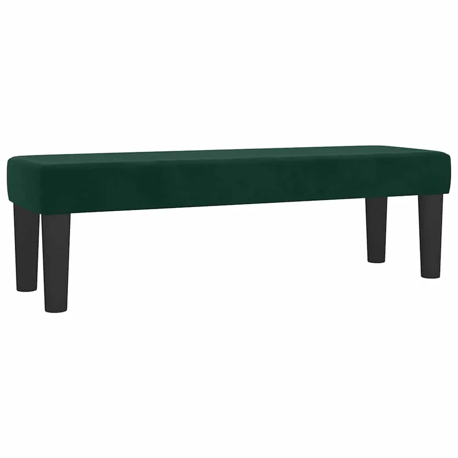 Sommier à lattes de lit et matelas Vert foncé 140x190cm Velours - 7