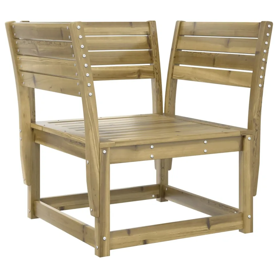 Chaise de jardin bois de pin imprégné - 2