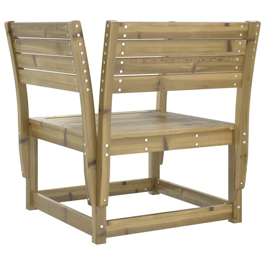 Chaise de jardin bois de pin imprégné - 6
