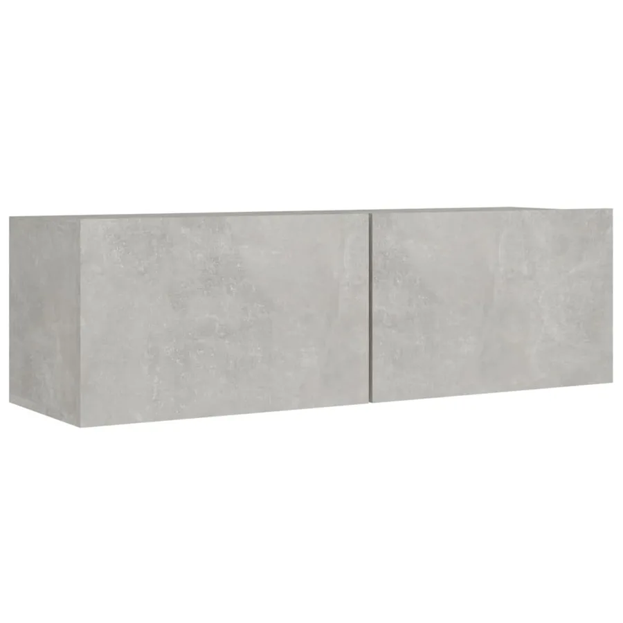 Ensemble de meubles TV 8 pcs Gris béton Bois d'ingénierie - 4