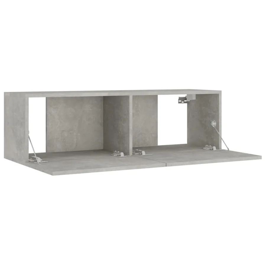Ensemble de meubles TV 8 pcs Gris béton Bois d'ingénierie - 5