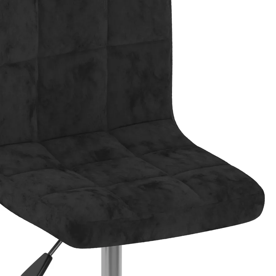 Chaises pivotantes à manger lot de 4 noir velours - 7