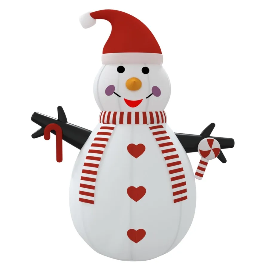 Bonhomme de neige gonflable avec LED 300 cm - 4