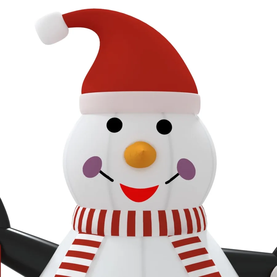 Bonhomme de neige gonflable avec LED 300 cm - 6