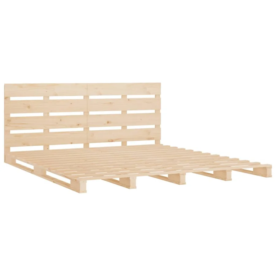 Cadre de lit sans matelas 180x200 cm bois massif de pin - 5