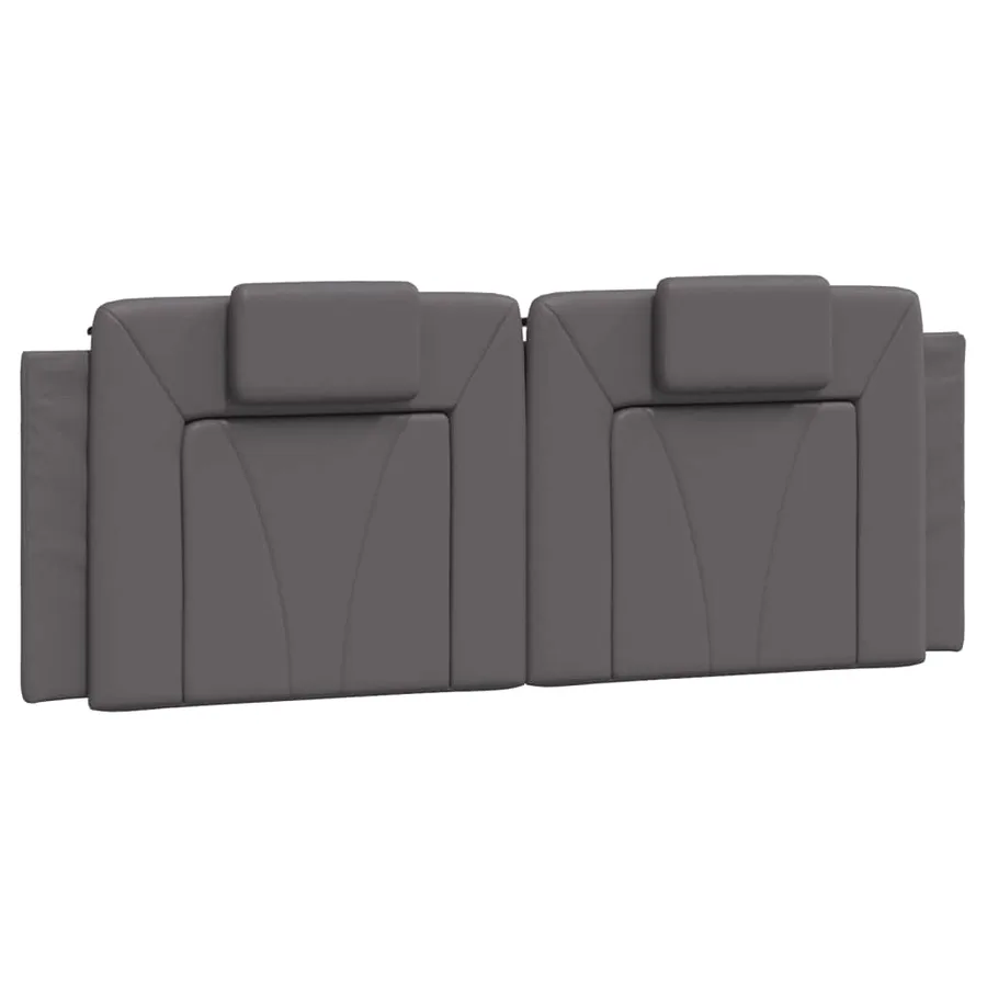 Coussin de tête de lit Viana gris 120 cm similicuir - 2