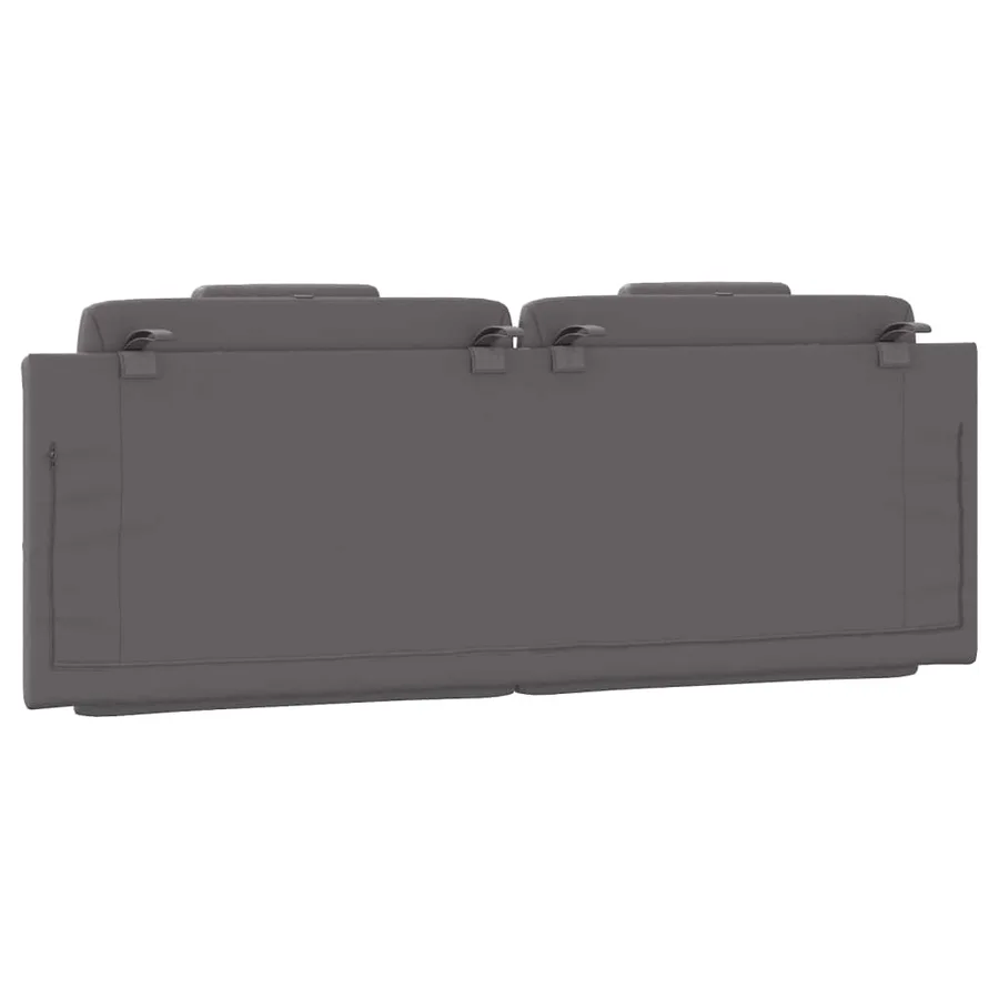 Coussin de tête de lit Viana gris 120 cm similicuir - 7