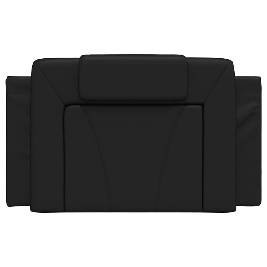 Coussin de tête de lit Viana noir 90 cm similicuir - 5