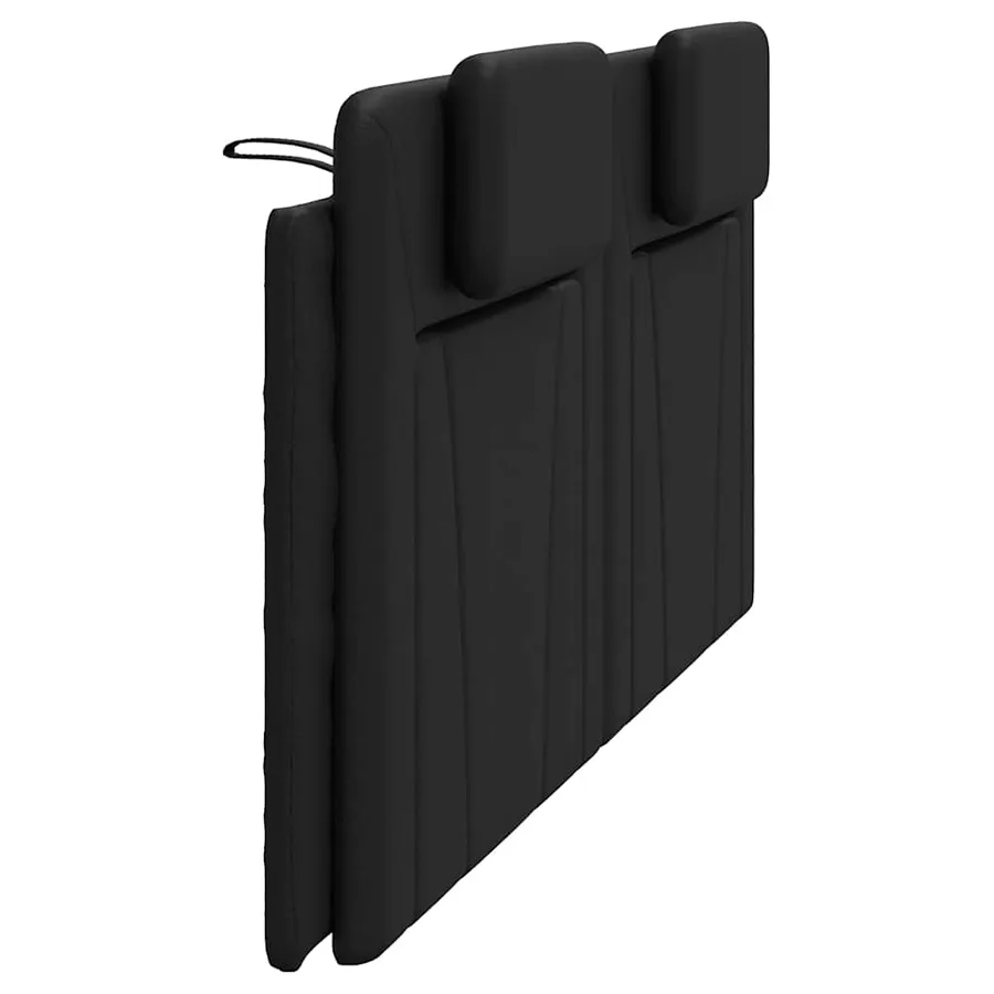 Coussin de tête de lit Viana noir 200 cm similicuir - 6