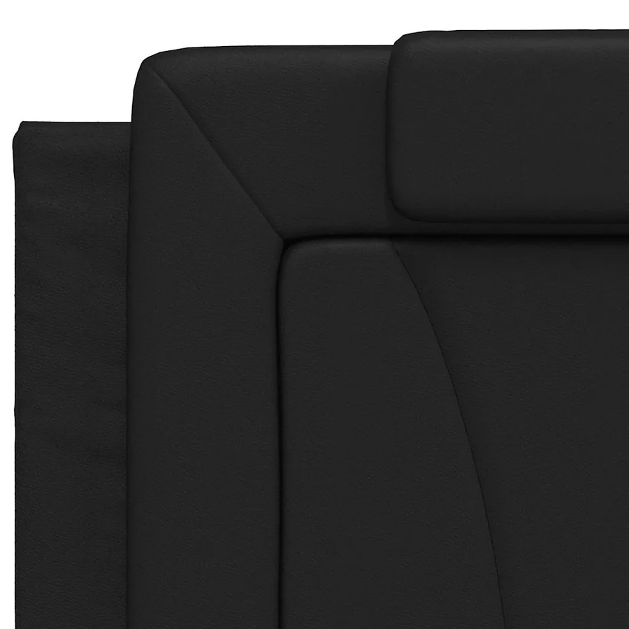 Coussin de tête de lit Viana noir 200 cm similicuir - 8