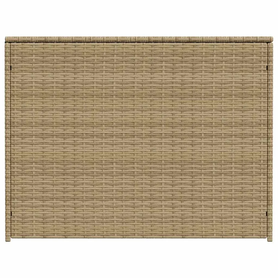 Boîte de rangement de jardin mélange beige 984L résine tressée - 5