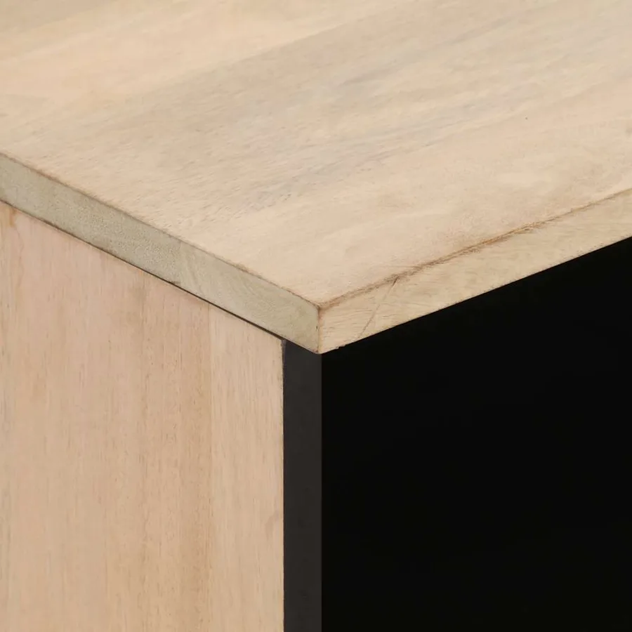 Tables de chevet 2 pcs 40x33x46 cm Bois de manguier solide - 6