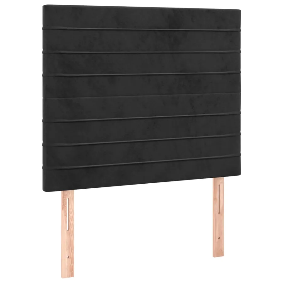 Tête de lit à LED Noir 80x5x118/128 cm Velours - 4