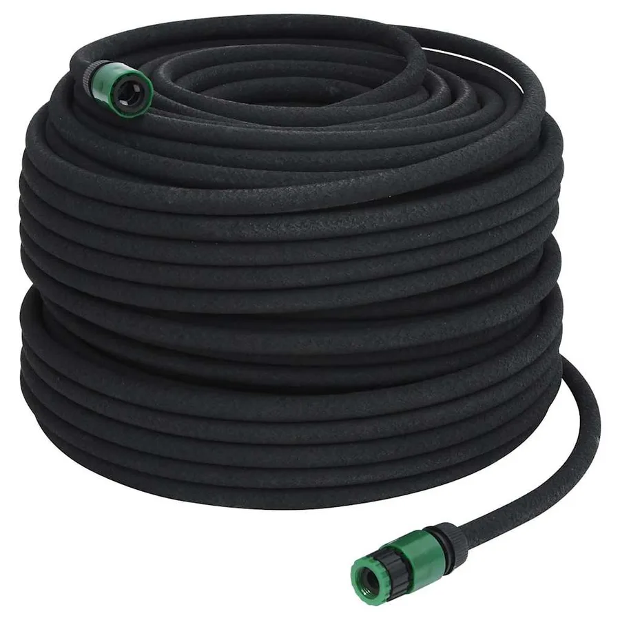 Tuyau d'arrosage de jardin noir 0,6" 100 m caoutchouc - 3