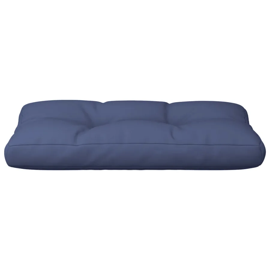 Coussin de palette bleu marine 120x40x12 cm tissu - 4