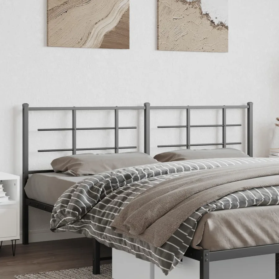 Tête de lit de remplacement métal noir 180 cm