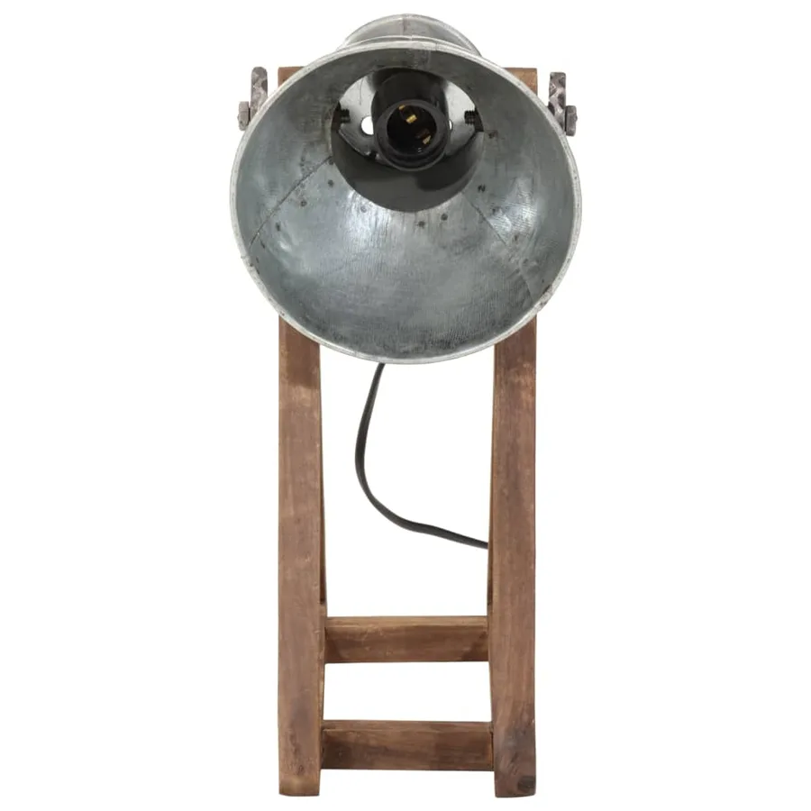 Lampe de bureau 25 W argent vintage 30x17x40 cm E27 - 3