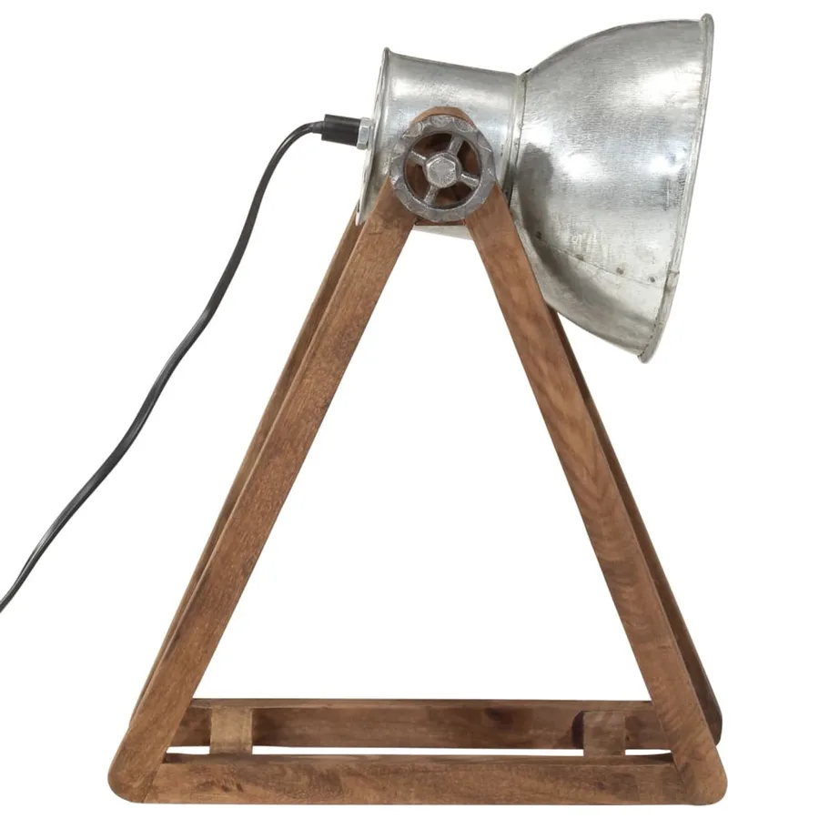 Lampe de bureau 25 W argent vintage 30x17x40 cm E27 - 4