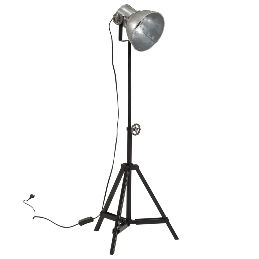 Lampe de bureau 25 W argent vintage 35x35x65/95 cm E27 - 2