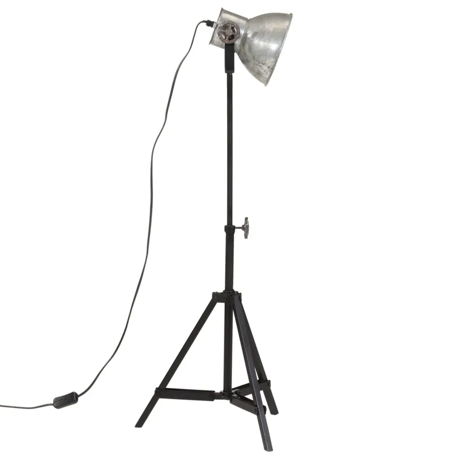 Lampe de bureau 25 W argent vintage 35x35x65/95 cm E27 - 4